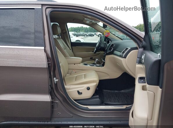 1C4RJFBG5KC765823 2019 JEEP GRAND CHEROKEE Brown Widok wnętrza z przodu