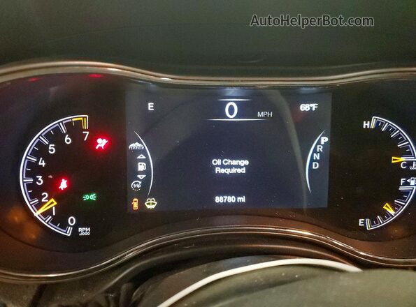 1C4RJFBG5MC615939 2021 JEEP GRAND White Вид щитка приладів