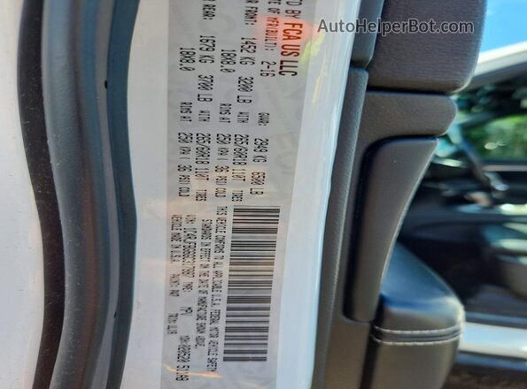 1C4RJFBG6GC317887 2016 JEEP GRAND White VIN კოდის სტიკერის ხედი