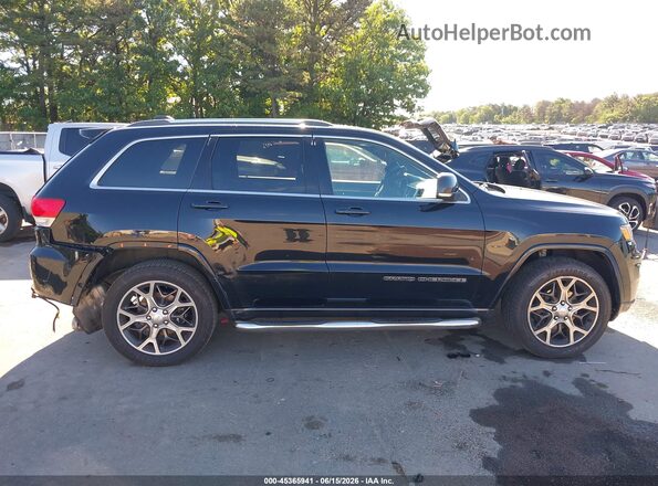 1C4RJFBG6JC347138 2018 JEEP GRAND CHEROKEE Black Widok wnętrza z tyłu