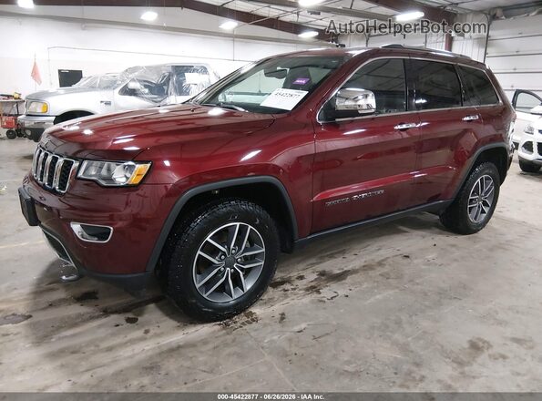1C4RJFBG6LC359325 2020 JEEP GRAND CHEROKEE Темно-бордовый Передняя левая четверть