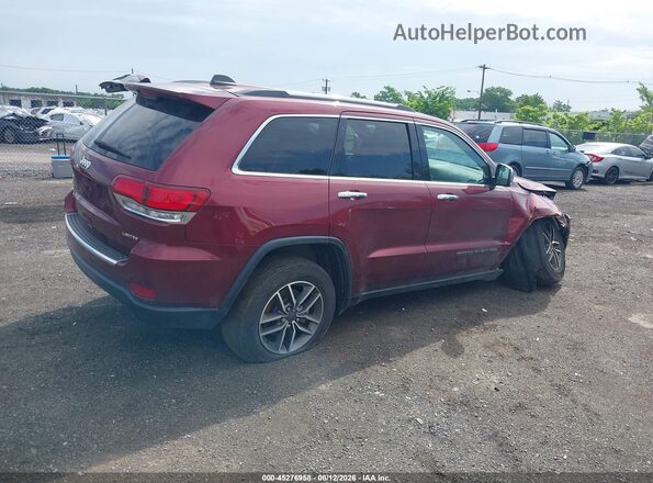 1C4RJFBG6MC729366 2021 JEEP GRAND CHEROKEE Burgundy უკანა მარჯვენა