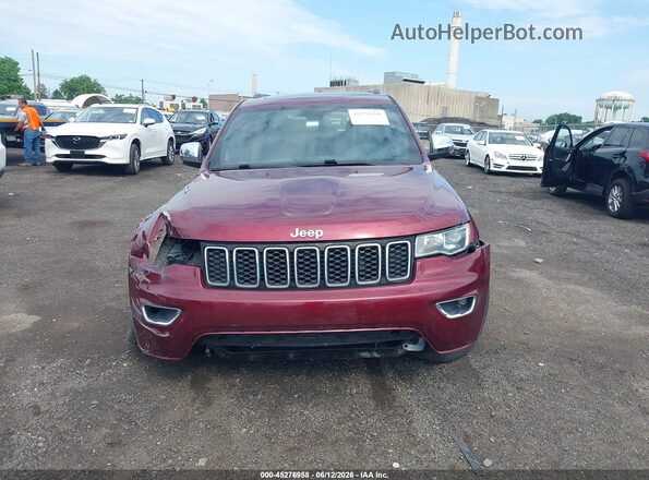 1C4RJFBG6MC729366 2021 JEEP GRAND CHEROKEE Burgundy ხელსაწყოთა პანელის ხედი