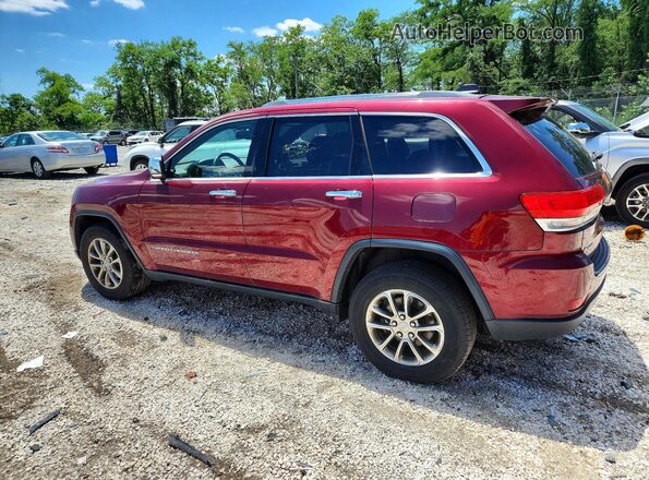 1C4RJFBG7GC449721 2016 JEEP GRAND Burgundy უკანა მარცხენა