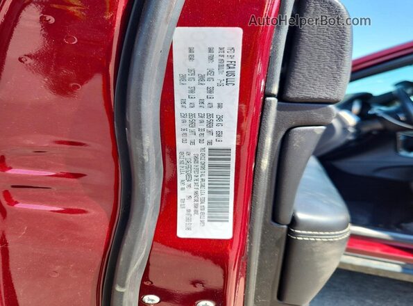 1C4RJFBG7GC495534 2016 JEEP GRAND Maroon VIN sticker view