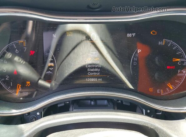 1C4RJFBG7GC498563 2016 JEEP GRAND Gray Вид щитка приладів