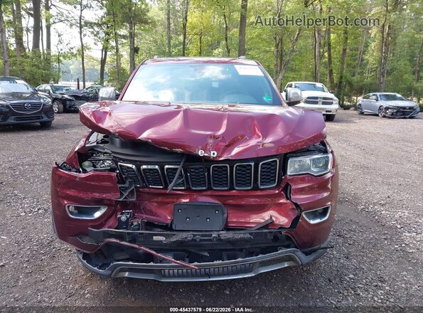 1C4RJFBG7HC788268 2017 JEEP GRAND CHEROKEE Burgundy ხელსაწყოთა პანელის ხედი