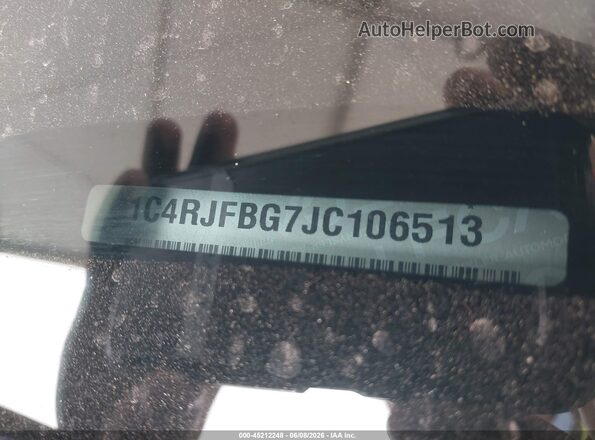 1C4RJFBG7JC106513 2018 JEEP GRAND CHEROKEE Gray Շարժիչի բաժամունքի տեսք