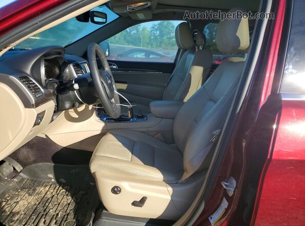 1C4RJFBG7JC338044 2018 JEEP GRAND Темно-бордовый Вид салона спереди