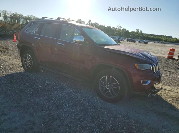 1C4RJFBG7JC338044 2018 JEEP GRAND Темно-бордовый Передняя правая четверть