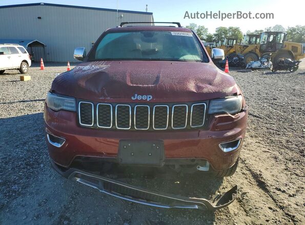 1C4RJFBG7JC338044 2018 JEEP GRAND Темно-бордовый Вид спереди