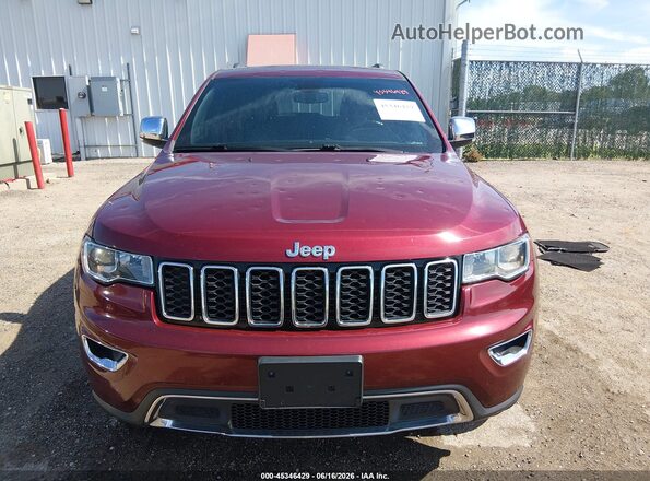 1C4RJFBG7KC714646 2019 JEEP GRAND CHEROKEE Maroon Vista del cuadro de instrumentos