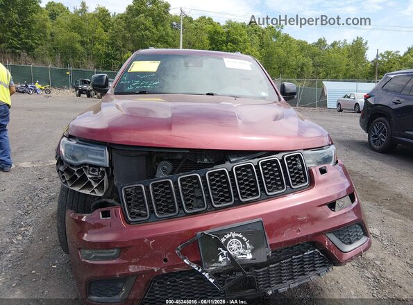 1C4RJFBG8KC606925 2019 JEEP GRAND CHEROKEE Maroon ხელსაწყოთა პანელის ხედი