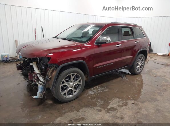 1C4RJFBG8LC398899 2020 JEEP GRAND CHEROKEE Burgundy Առջևի ձախ երեք քառորդ տեսարան