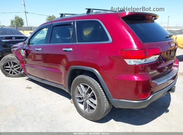 1C4RJFBG8LC434008 2020 JEEP GRAND CHEROKEE Red Հետևի ձախ