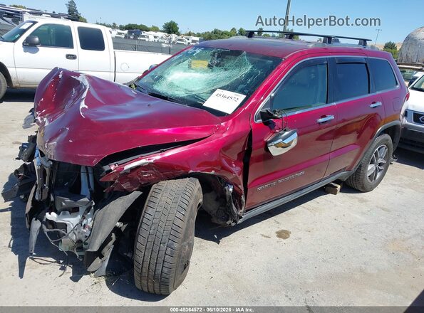 1C4RJFBG8LC434008 2020 JEEP GRAND CHEROKEE Red Առջևի ձախ երեք քառորդ տեսարան