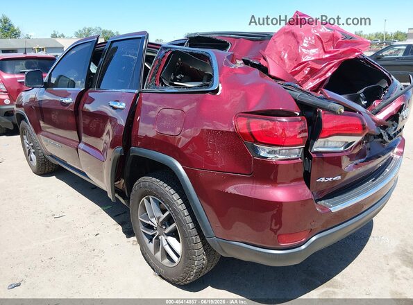 1C4RJFBG8MC734827 2021 JEEP GRAND CHEROKEE Красный Задняя левая четверть