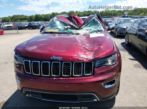 1C4RJFBG8MC734827 2021 JEEP GRAND CHEROKEE Красный Вид панели приборов