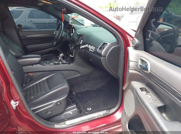 1C4RJFBG8MC768184 2021 JEEP GRAND CHEROKEE Темно-бордовый Вид салона спереди