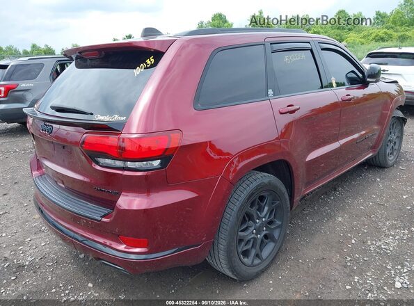 1C4RJFBG8MC768184 2021 JEEP GRAND CHEROKEE Темно-бордовый Задняя правая четверть