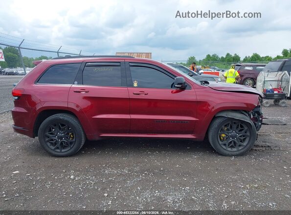 1C4RJFBG8MC768184 2021 JEEP GRAND CHEROKEE Темно-бордовый Вид задней части салона