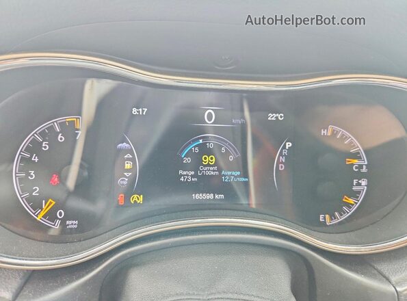 1C4RJFBG9GC337289 2016 JEEP GRAND Gray Սարքավորումների վահանակի տեսք