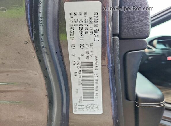 1C4RJFBG9GC337289 2016 JEEP GRAND Gray VIN կոդի պիտակի տեսք
