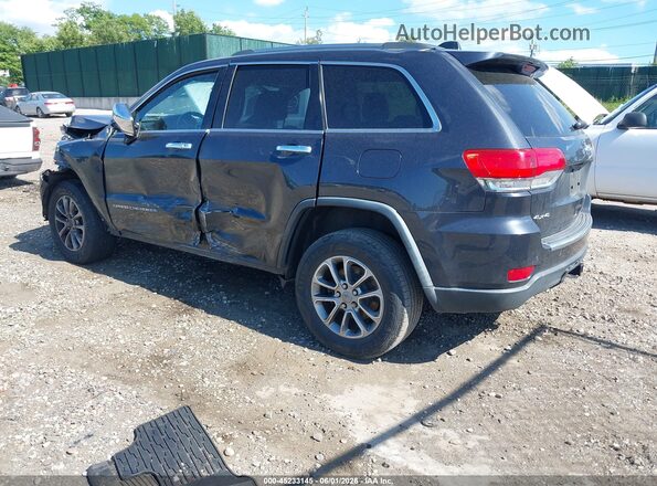 1C4RJFBG9GC366100 2016 JEEP GRAND CHEROKEE Dark Blue Задняя левая четверть