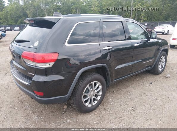 1C4RJFBG9GC434198 2016 JEEP GRAND CHEROKEE Черный Задняя правая четверть