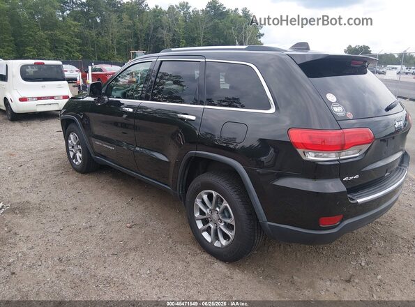 1C4RJFBG9GC434198 2016 JEEP GRAND CHEROKEE Черный Задняя левая четверть