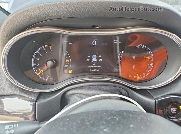 1C4RJFBG9GC454841 2016 JEEP GRAND Black Instrument cluster view