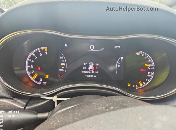 1C4RJFBG9HC733479 2017 JEEP GRAND Silver ხელსაწყოთა პანელის ხედი