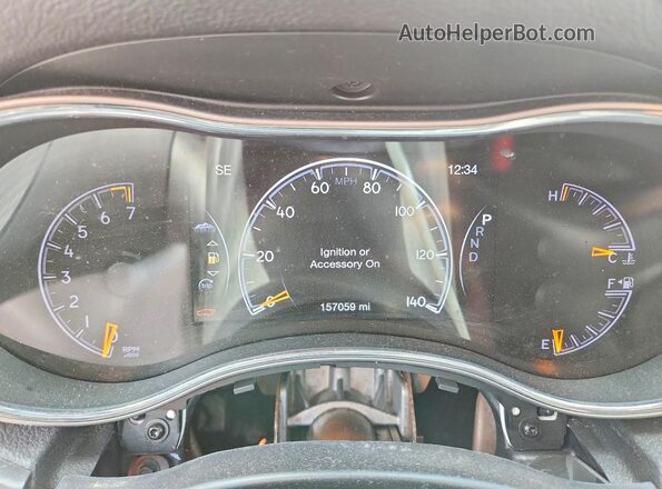 1C4RJFBG9JC417456 2018 JEEP GRAND Blue Instrument cluster view
