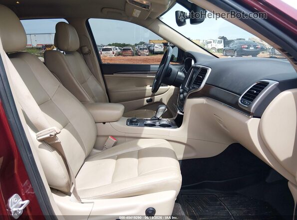 1C4RJFBG9JC419272 2018 JEEP GRAND CHEROKEE Maroon Front interior view