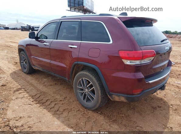 1C4RJFBG9JC419272 2018 JEEP GRAND CHEROKEE Maroon Rear left