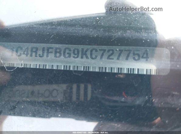1C4RJFBG9KC727754 2019 JEEP GRAND CHEROKEE Темно-бордовый Вид подкапотного пространства