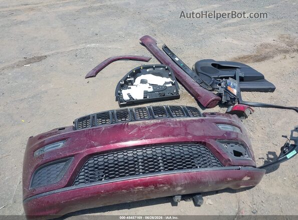 1C4RJFBG9KC727754 2019 JEEP GRAND CHEROKEE Темно-бордовый Вид щитка приборов