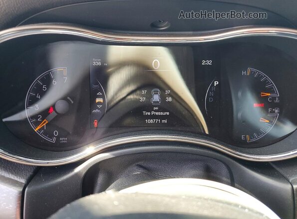 1C4RJFBGXGC393967 2016 JEEP GRAND Gray Instrument cluster view