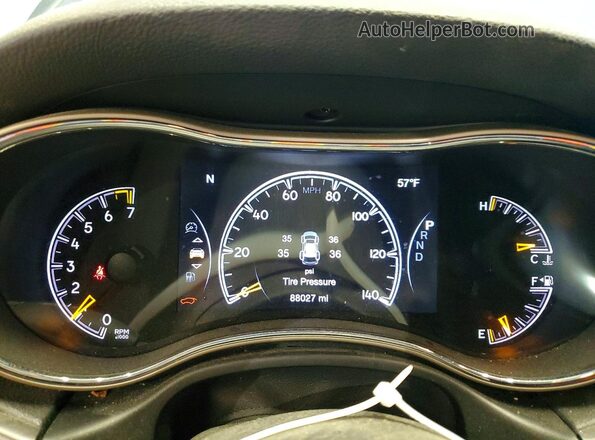 1C4RJFBGXHC728887 2017 JEEP GRAND Black Vista del cuadro de instrumentos