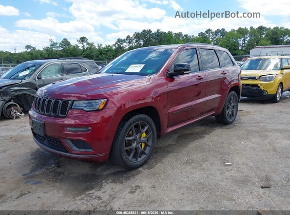 1C4RJFBGXKC728864 2019 JEEP GRAND CHEROKEE Burgundy Vista tres cuartos delantera izquierda