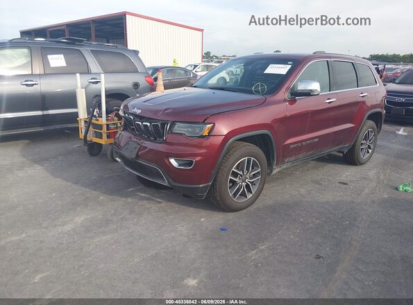 1C4RJFBGXKC772797 2019 JEEP GRAND CHEROKEE Красный Передняя левая четверть