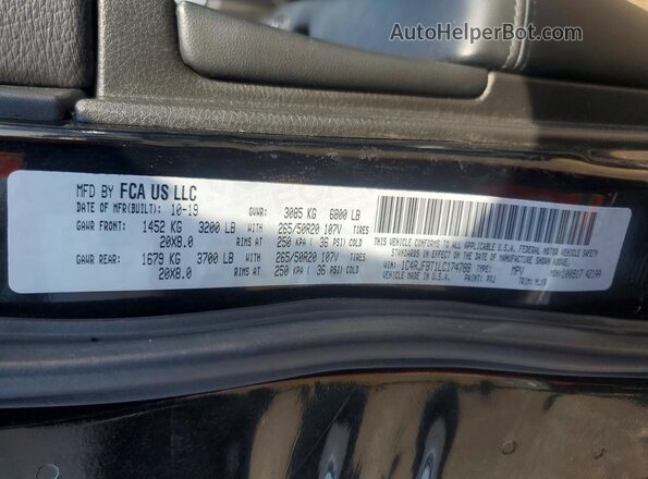 1C4RJFBT1LC174788 2020 JEEP GRAND Black Вид підкапотного простору
