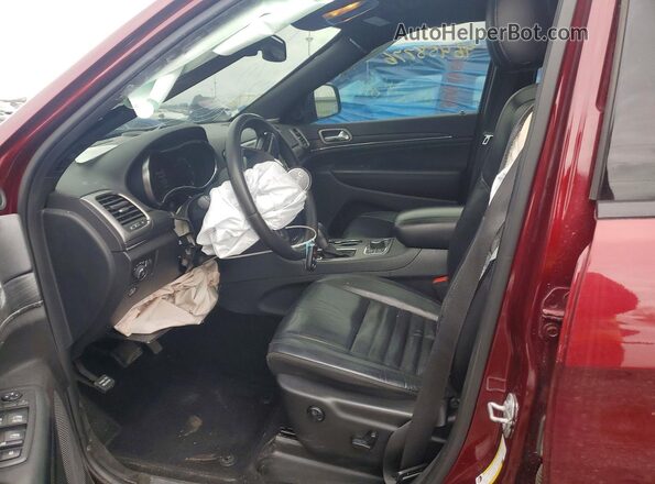 1C4RJFBT9KC694705 2019 JEEP GRAND Maroon Вид салону спереду