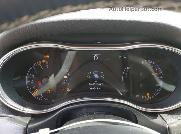 1C4RJFBTXHC647255 2017 JEEP GRAND Black Widok zestawu wskaźników