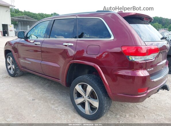 1C4RJFCG0GC313106 2016 JEEP GRAND CHEROKEE Бордовый Задняя левая четверть