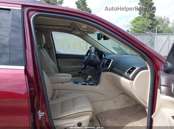 1C4RJFCG0GC313106 2016 JEEP GRAND CHEROKEE Бордовый Вид салона спереди