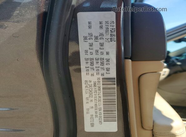 1C4RJFCG0HC843321 2017 JEEP GRAND Gray Вид наклейки з VIN-кодом
