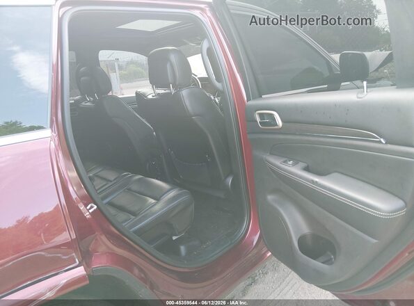 1C4RJFCG0HC855792 2017 JEEP GRAND CHEROKEE Maroon Widok naklejki z numerem VIN