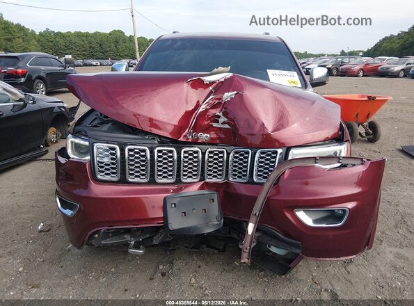 1C4RJFCG0HC855792 2017 JEEP GRAND CHEROKEE Maroon Widok wnętrza z tyłu