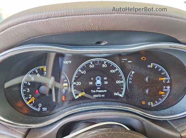 1C4RJFCG0KC590458 2019 JEEP GRAND White Vista del cuadro de instrumentos
